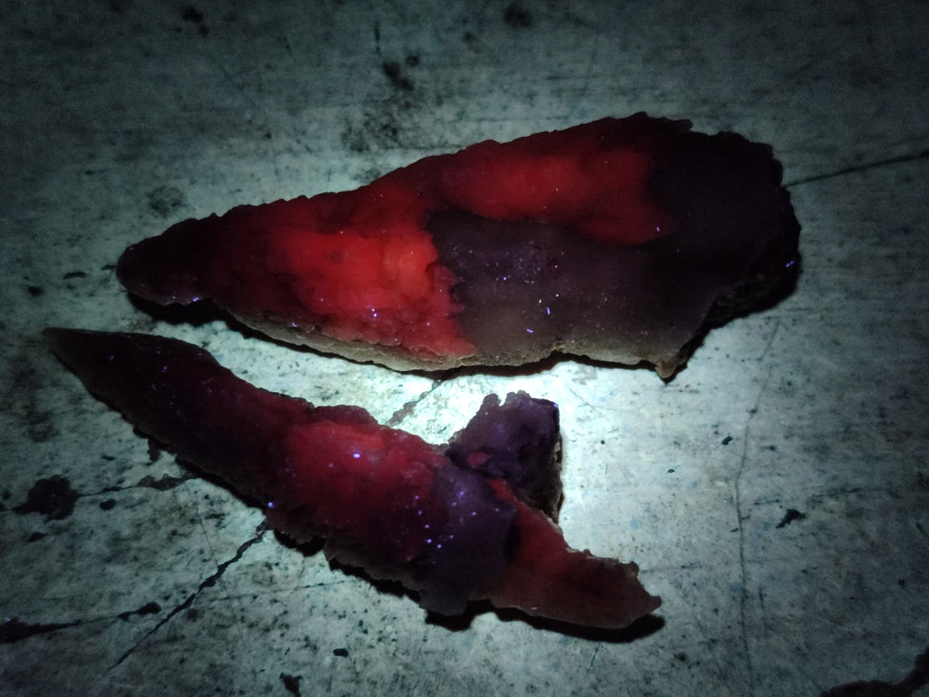 Natural Drusy Quartz Coated Calcite Pseudomorph Specimens x 26 From Lesotho - Toprock Gemstones and Minerals 