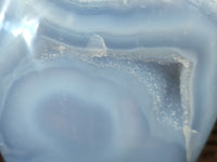Polished Blue Lace Agate Geodes x 3 From Malawi