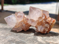Natural Smoky Amethyst Spirit Quartz Crystals x 12 From Boekenhouthoek, South Africa