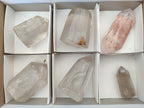 Polished Clear Quartz Crystals x 6 From Madagascar - Toprock Gemstones and Minerals 