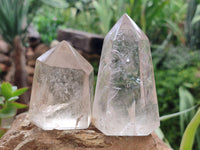 Polished Clear Quartz Crystals x 6 From Madagascar - Toprock Gemstones and Minerals 