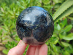 Polished Iolite Spheres x 2 From Ambatofinandrahana, Madagascar - Toprock Gemstones and Minerals 