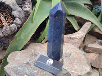 Polished Lazulite Points x 2 From Madagascar - Toprock Gemstones and Minerals 