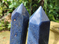 Polished Lazulite Points x 2 From Madagascar - Toprock Gemstones and Minerals 