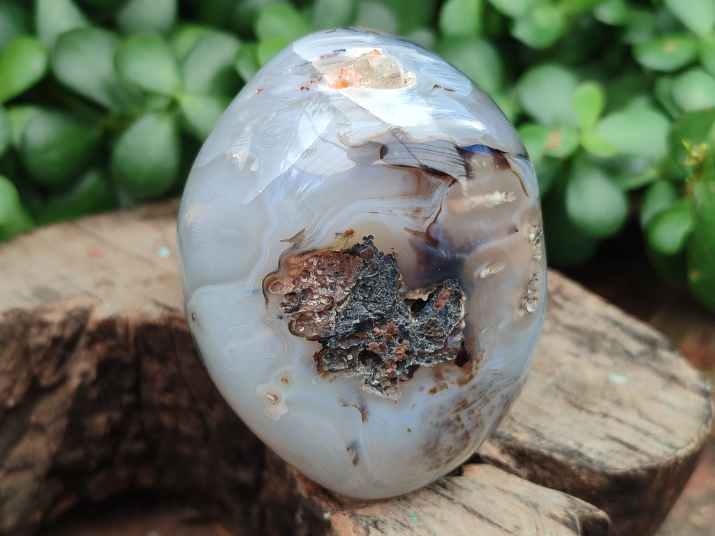 Polished Dendritic Agate Standing Free Forms x 6 From Madagascar - Toprock Gemstones and Minerals 