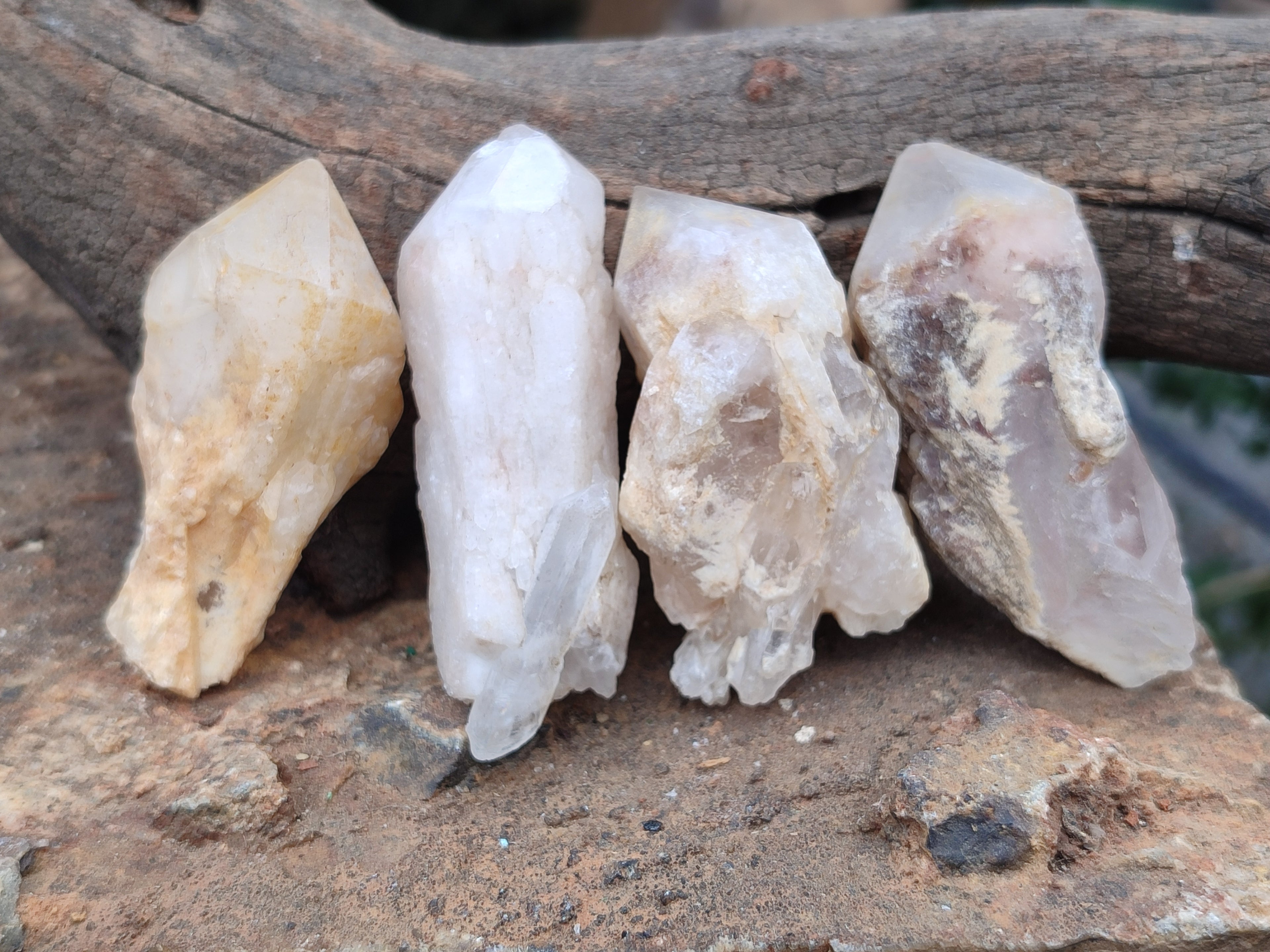 Natural Pineapple Candle Quartz Crystals x 35 From Antsirabe, Madagascar - Toprock Gemstones and Minerals 