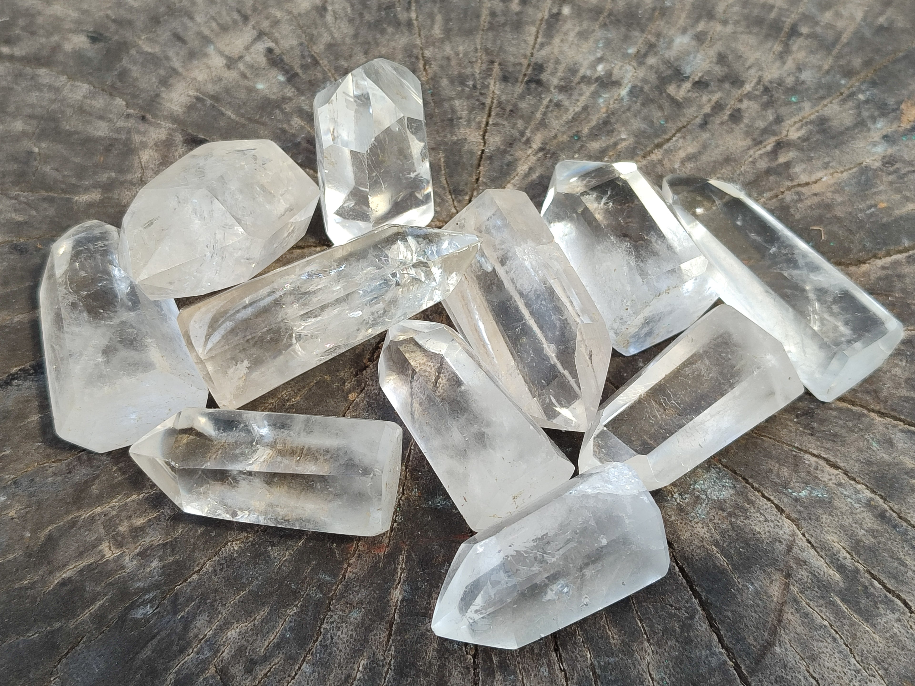 Polished Clear Quartz Crystals x 35 From Madagascar - Toprock Gemstones and Minerals 