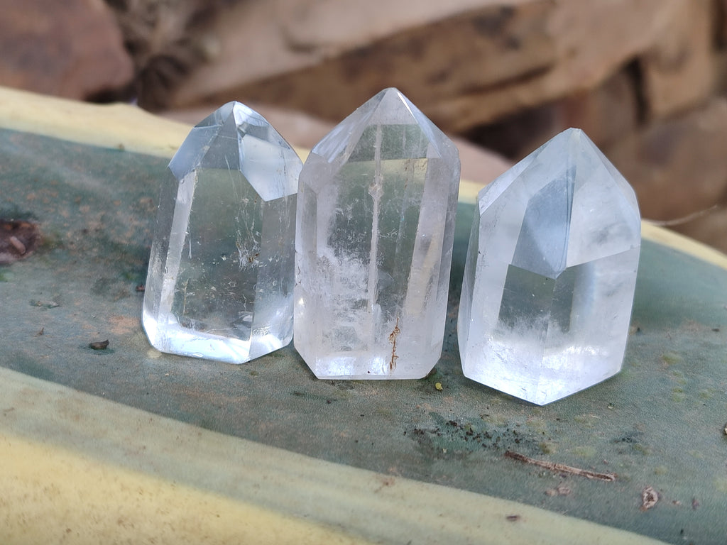 Polished Clear Quartz Crystals x 35 From Madagascar - Toprock Gemstones and Minerals 