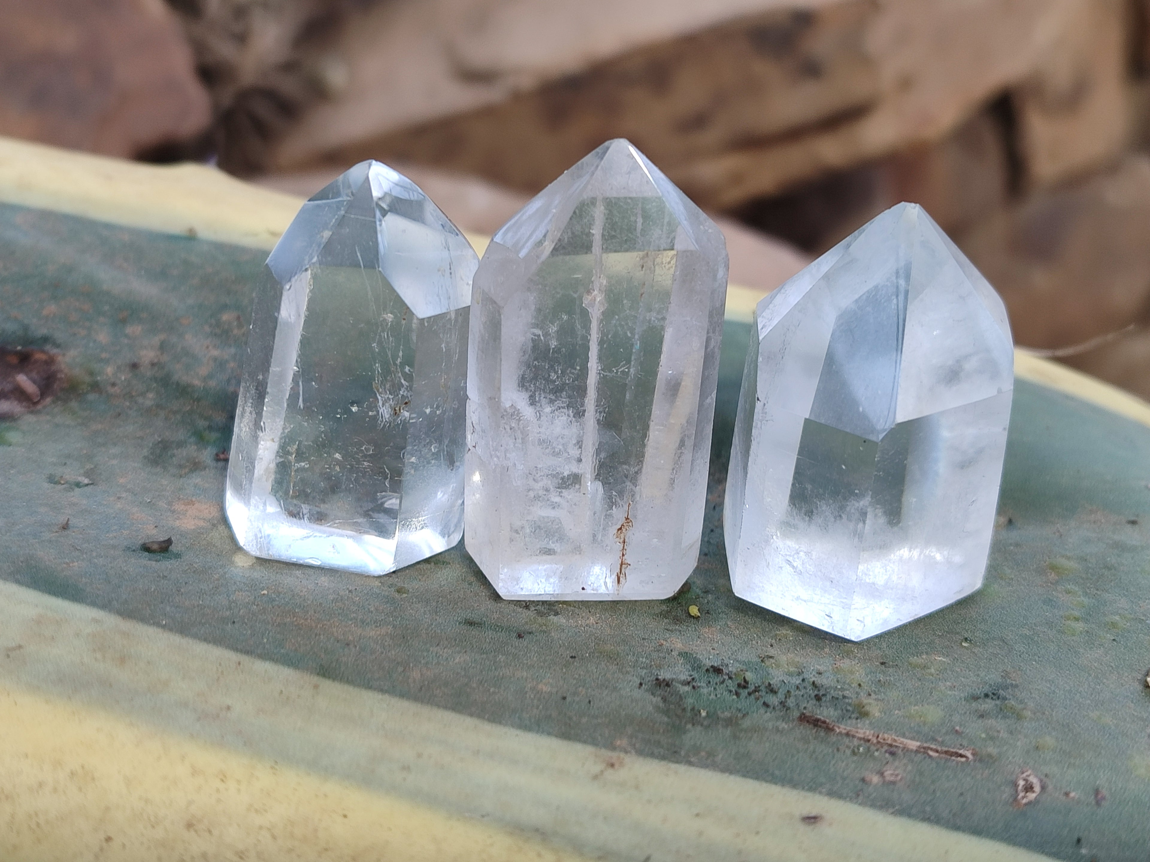 Polished Clear Quartz Crystals x 35 From Madagascar - Toprock Gemstones and Minerals 