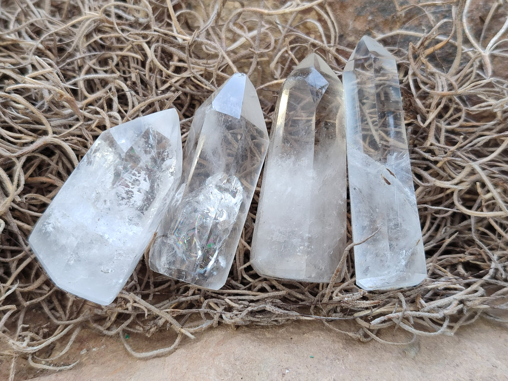 Polished Clear Quartz Crystals x 35 From Madagascar - Toprock Gemstones and Minerals 