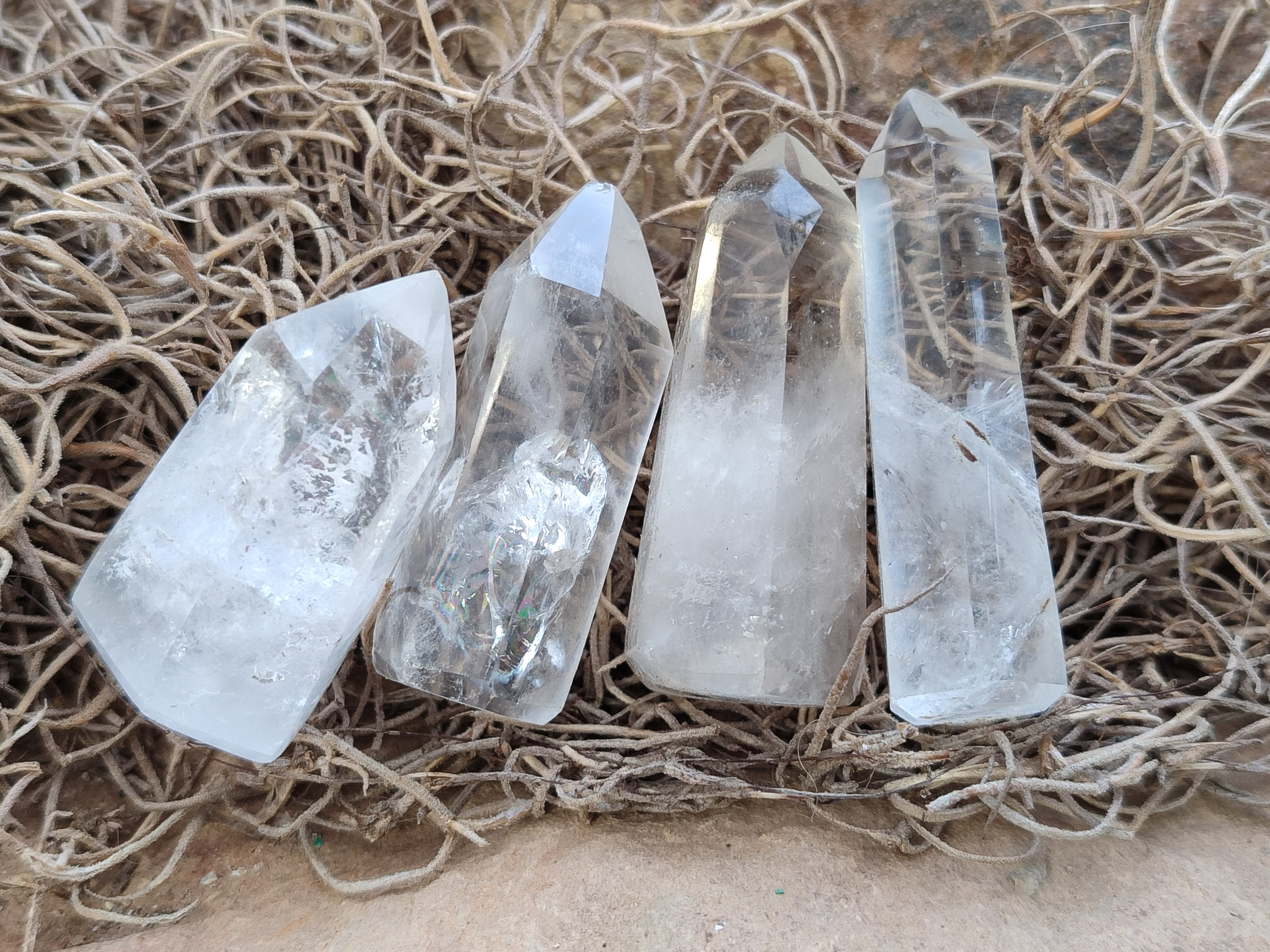 Polished Clear Quartz Crystals x 35 From Madagascar - Toprock Gemstones and Minerals 