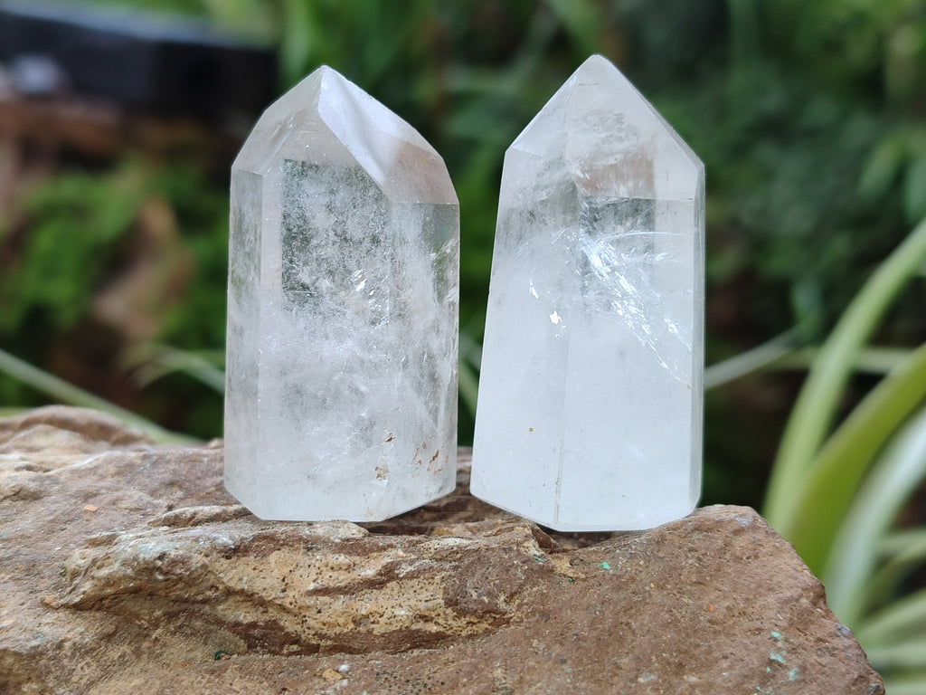 Polished Clear Quartz Crystals x 35 From Madagascar - Toprock Gemstones and Minerals 