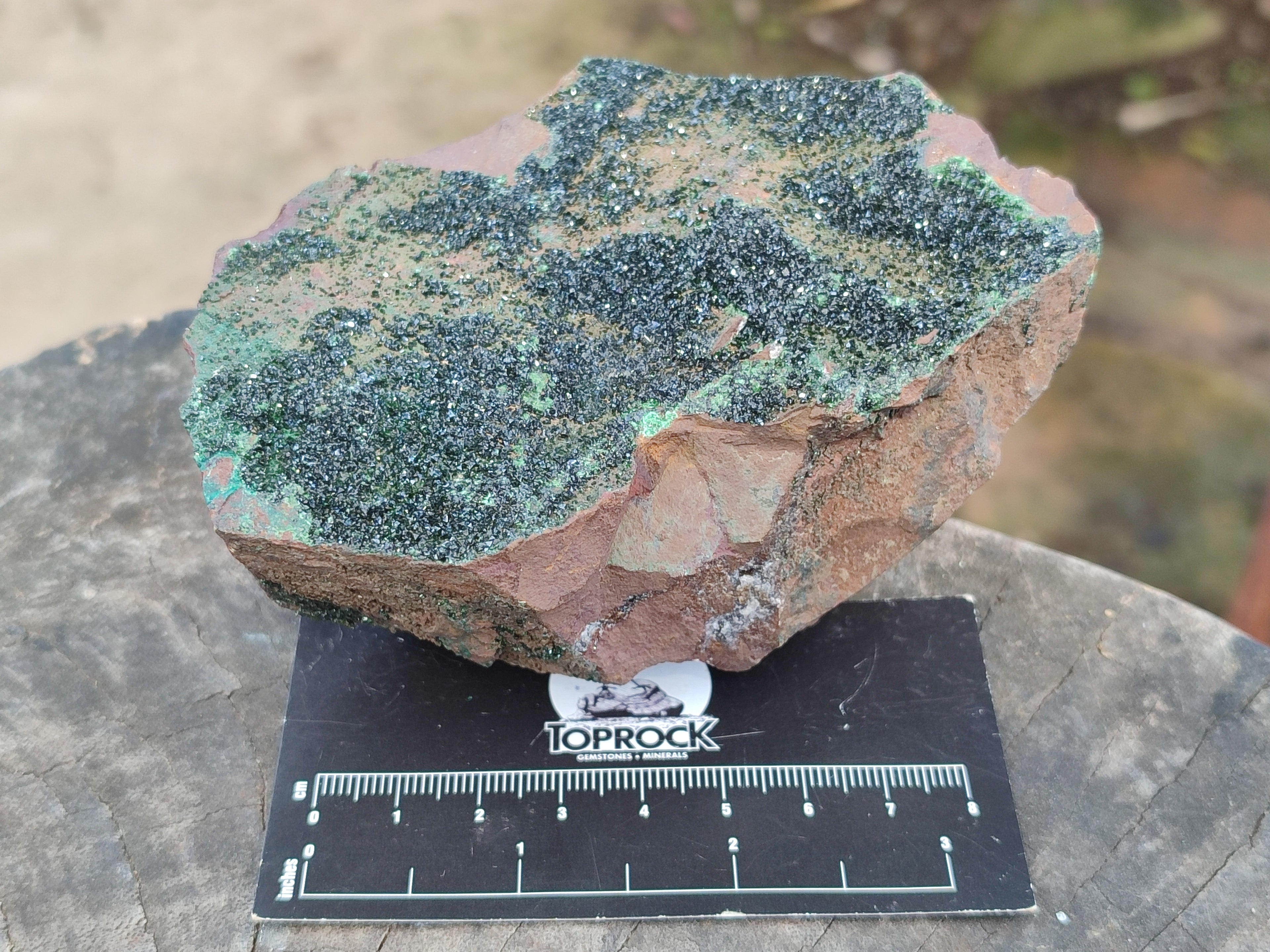 Natural Libethenite Crystals On Dolomite Matrix Specimens x 3 From Shituru, Congo - Toprock Gemstones and Minerals 
