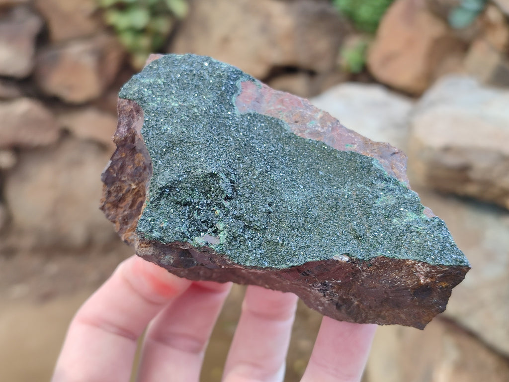 Natural Libethenite Crystals On Dolomite Matrix Specimens x 3 From Shituru, Congo - Toprock Gemstones and Minerals 