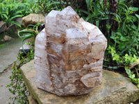 Polished Smokey Cascading Window Quartz Crystal x 1 From Madagascar - Toprock Gemstones and Minerals 