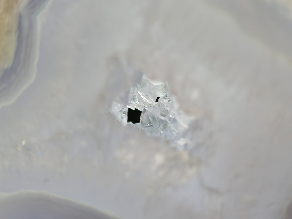 Polished Blue Lace Agate Standing Free Forms x 3 From Nsanje, Malawi - Toprock Gemstones and Minerals 