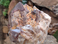 Natural Red Hematoid Quartz Clusters x 2 From Karoi, Zimbabwe - Toprock Gemstones and Minerals 