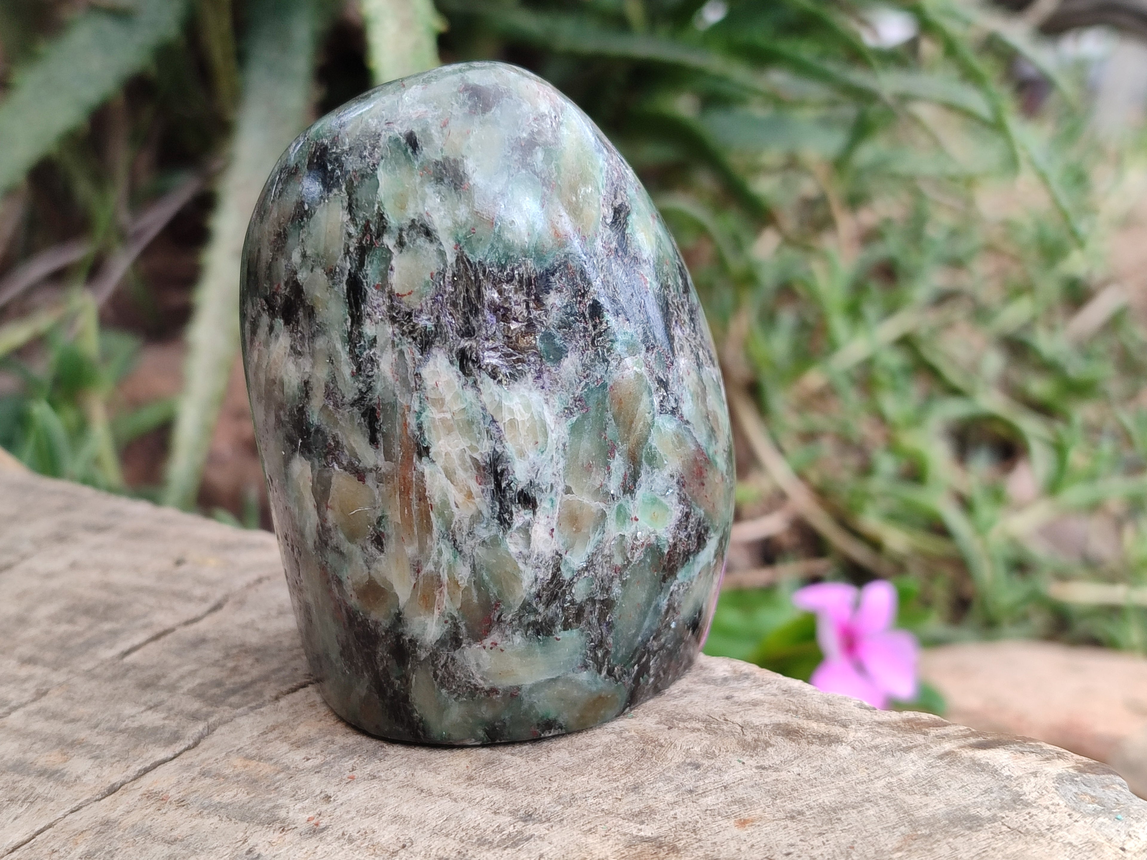 Polished Emerald Mica In Matrix Free Forms x 9 From Mutoko, Zimbabwe - Toprock Gemstones and Minerals 