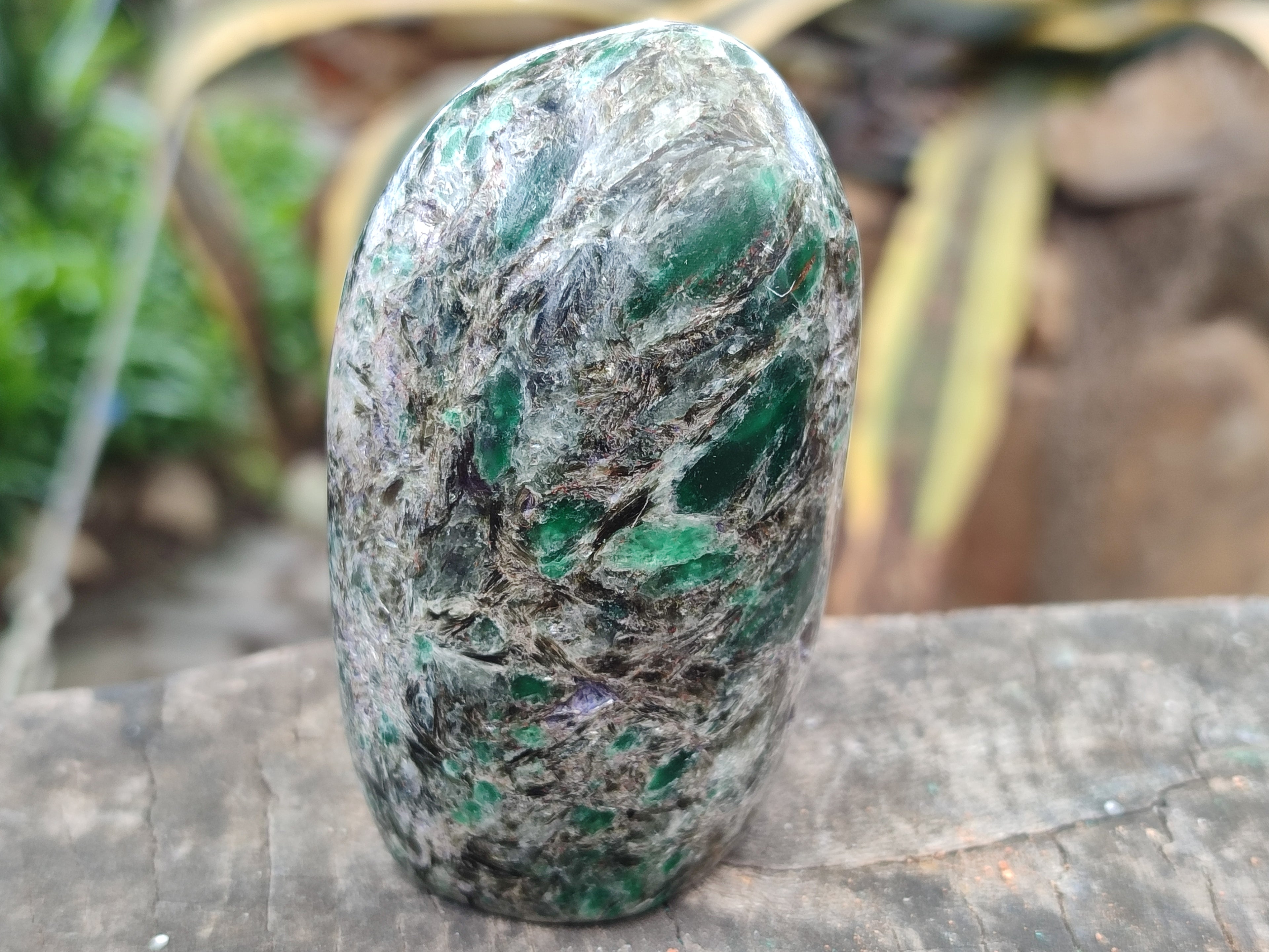 Polished Emerald Mica In Matrix Free Forms x 9 From Mutoko, Zimbabwe - Toprock Gemstones and Minerals 