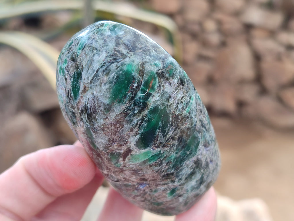 Polished Emerald Mica In Matrix Free Forms x 9 From Mutoko, Zimbabwe - Toprock Gemstones and Minerals 