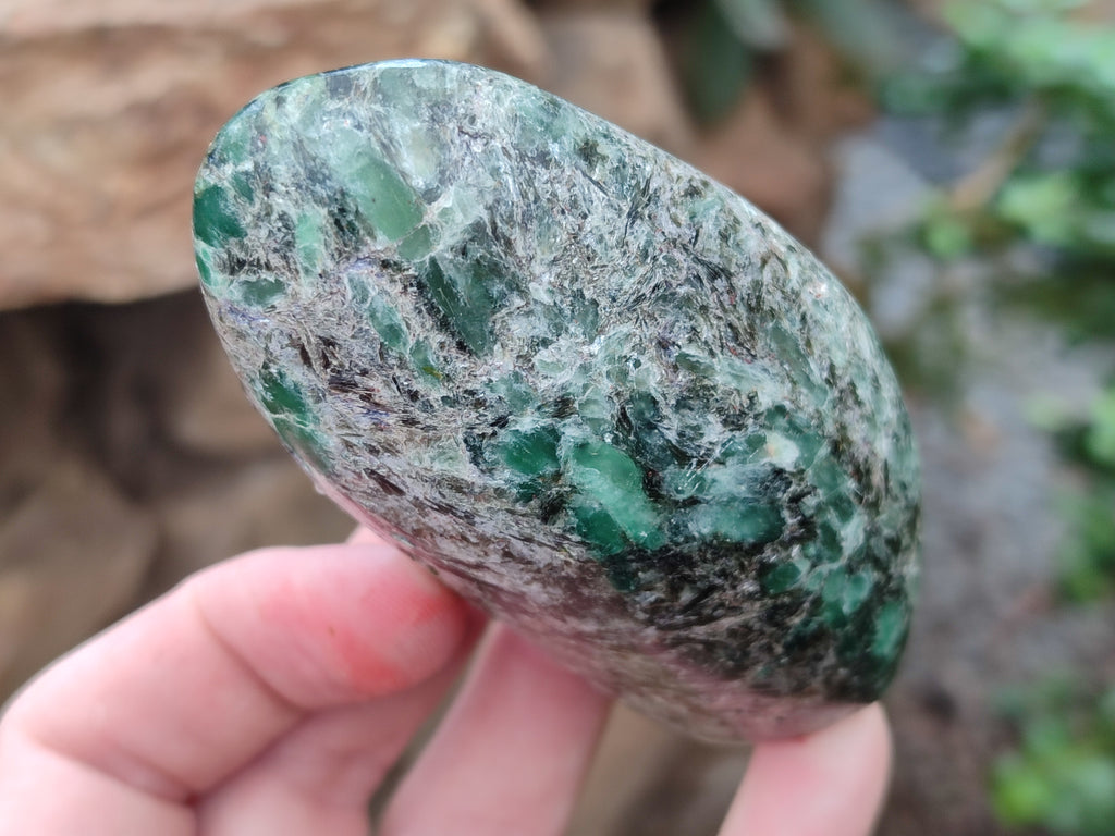 Polished Emerald Mica In Matrix Free Forms x 9 From Mutoko, Zimbabwe - Toprock Gemstones and Minerals 