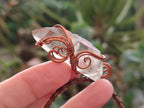 Hand Made Copper Wire Wrapped Pendants x 6 From Southern Africa - Toprock Gemstones and Minerals 