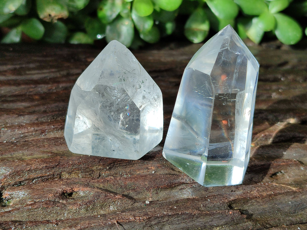 Polished Clear Quartz Crystals x 12 From Madagascar - Toprock Gemstones and Minerals 