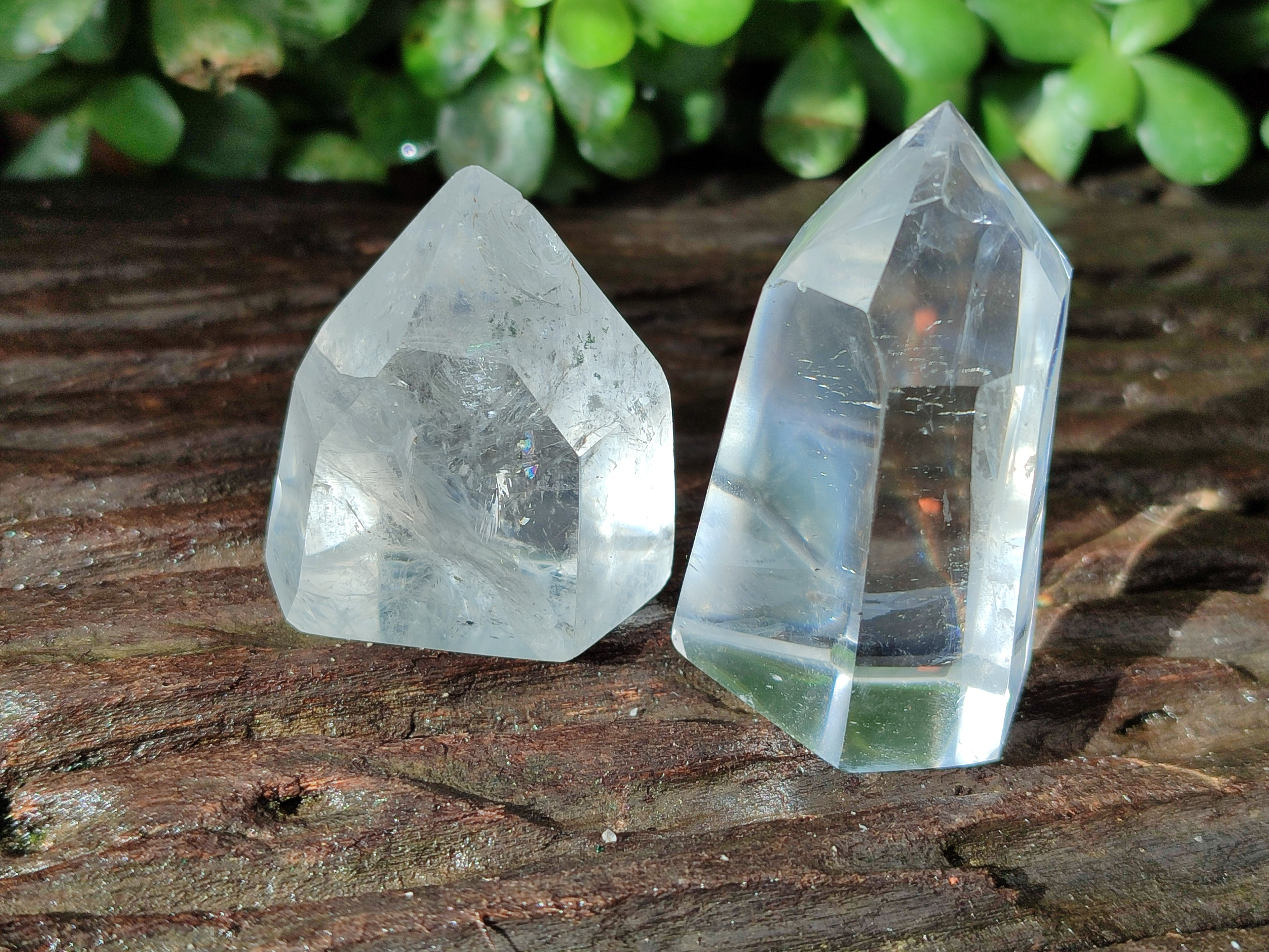 Polished Clear Quartz Crystals x 12 From Madagascar - Toprock Gemstones and Minerals 