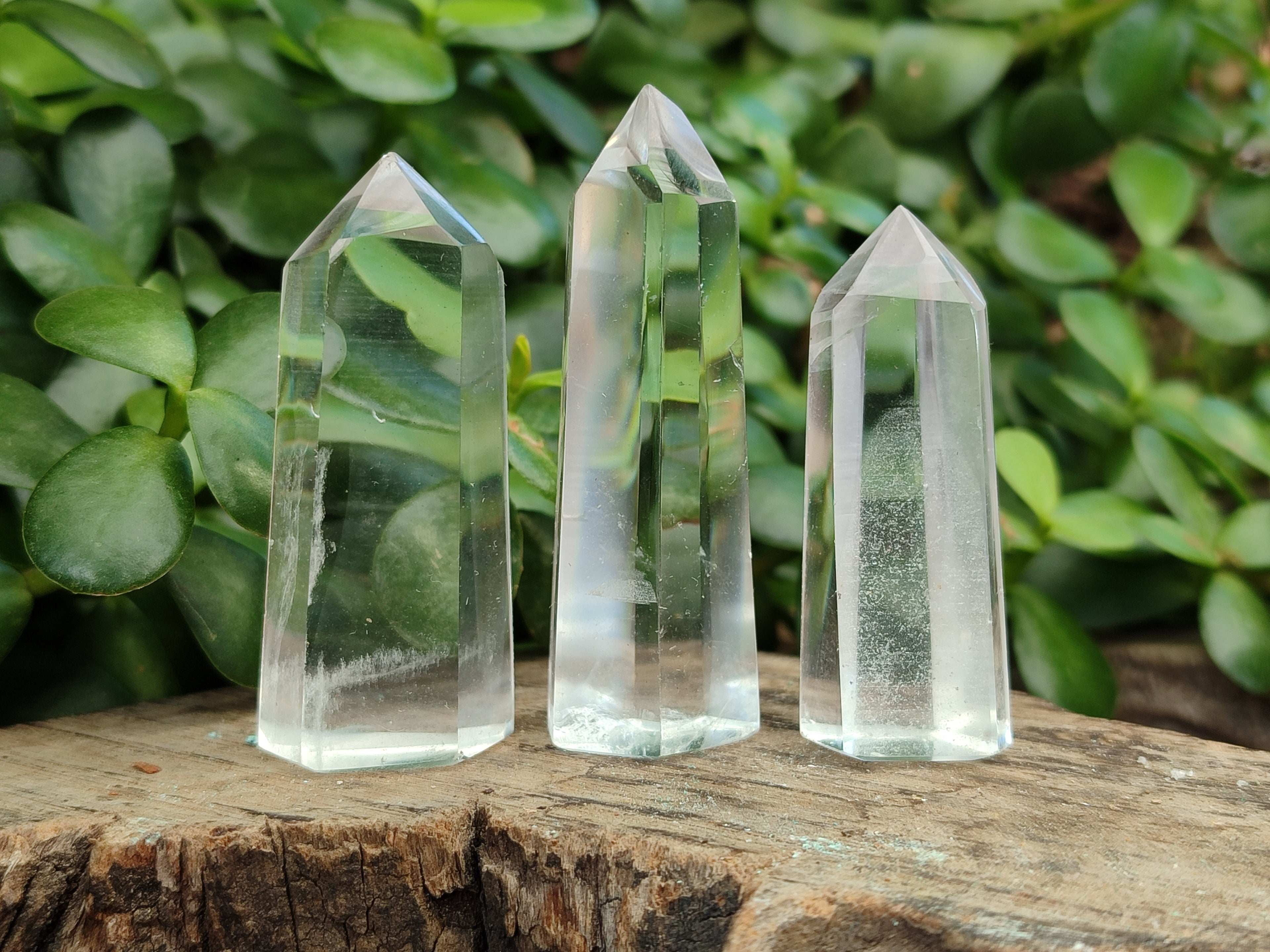 Polished Clear Quartz Crystals x 12 From Madagascar - Toprock Gemstones and Minerals 
