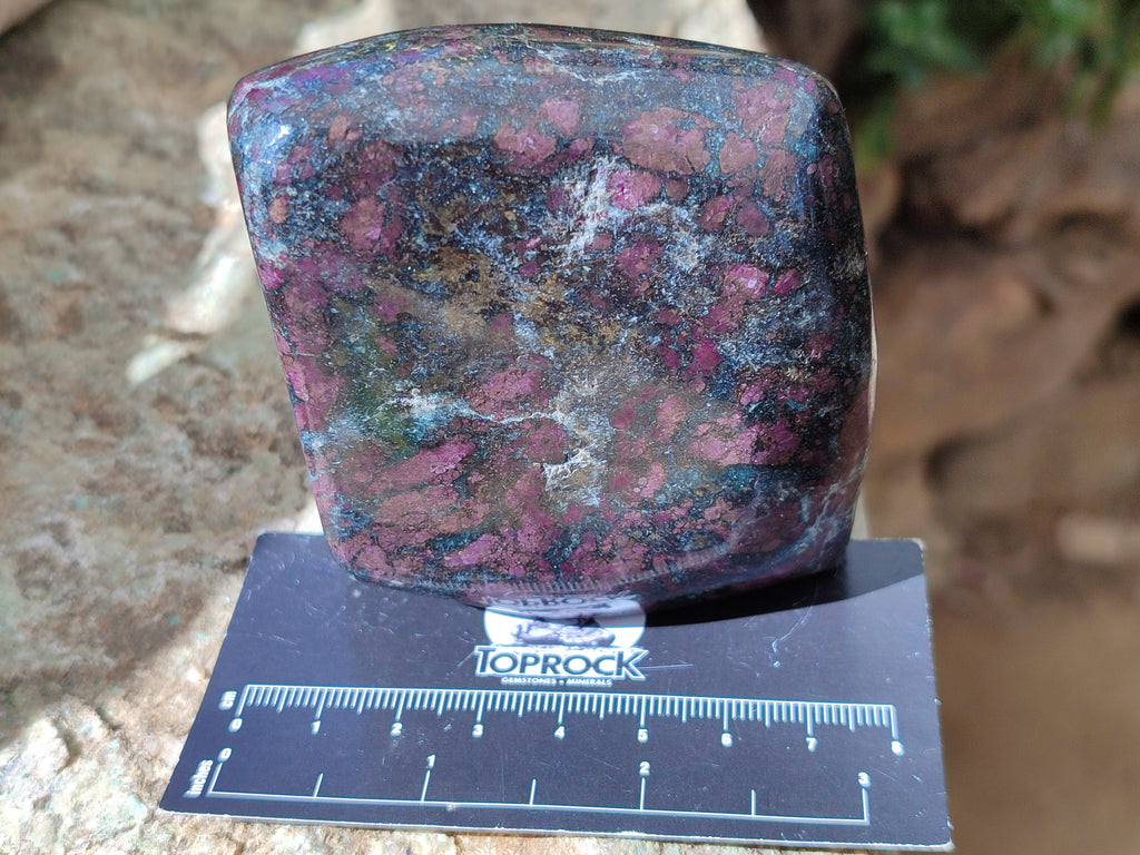 Polished Ruby Corundum In Chrome Verdite Free Forms x 3 From Zimbabwe - Toprock Gemstones and Minerals 