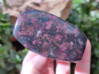 Polished Ruby Corundum In Chrome Verdite Free Forms x 3 From Zimbabwe - Toprock Gemstones and Minerals 