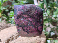 Polished Ruby Corundum In Chrome Verdite Free Forms x 3 From Zimbabwe - Toprock Gemstones and Minerals 