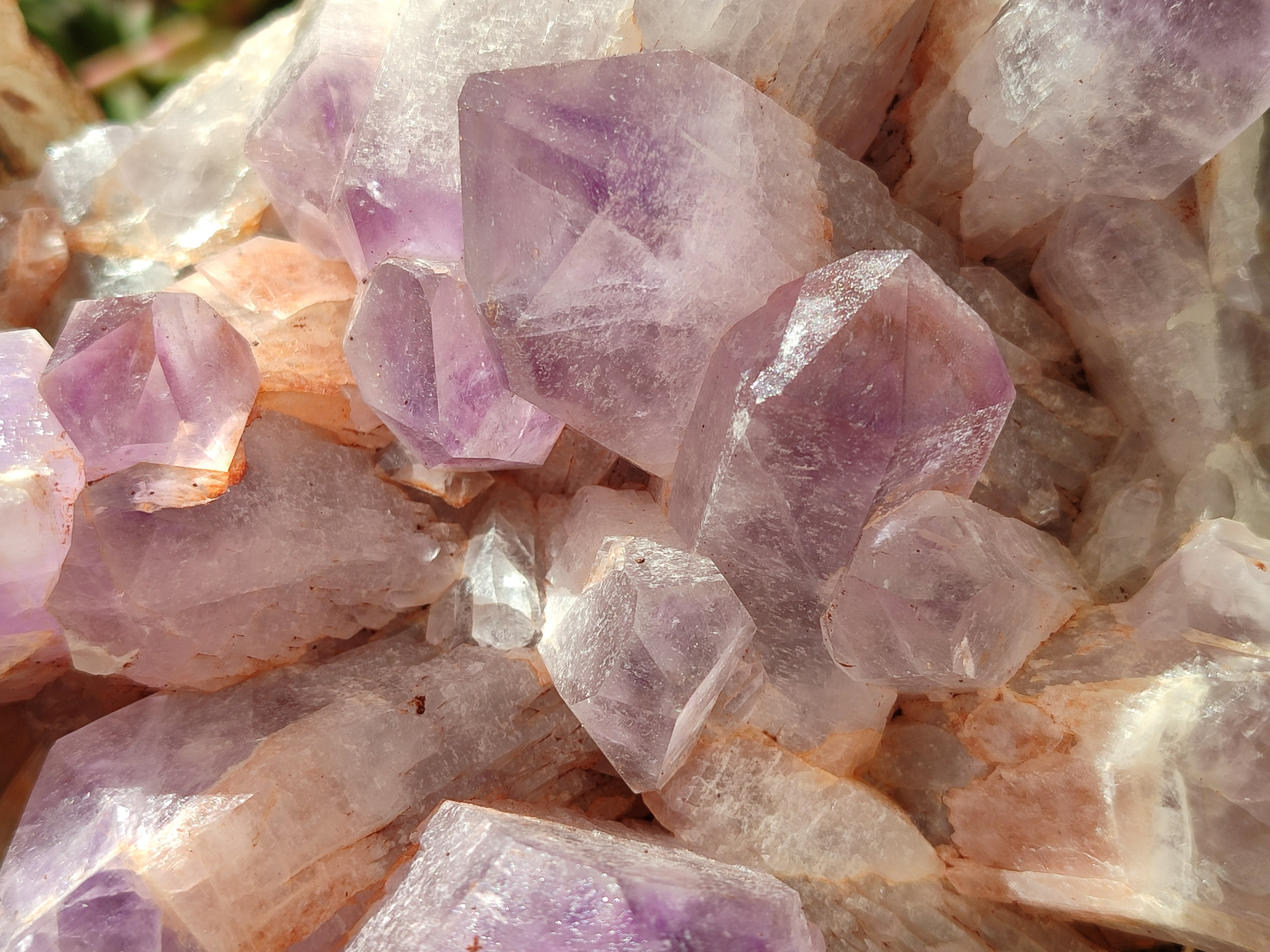 Natural Jacaranda Amethyst Quartz Clusters x 2 from Mumbwa, Zambia - Toprock Gemstones and Minerals 