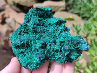 Natural Silky Malachite Specimens x 2 From Kasompe, Congo - Toprock Gemstones and Minerals 