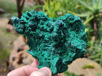 Natural Silky Malachite Specimens x 2 From Kasompe, Congo - Toprock Gemstones and Minerals 