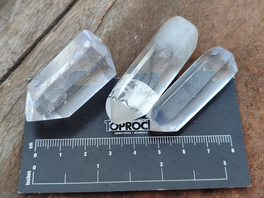 Polished Clear Quartz Crystals x 35 From Madagascar - Toprock Gemstones and Minerals 