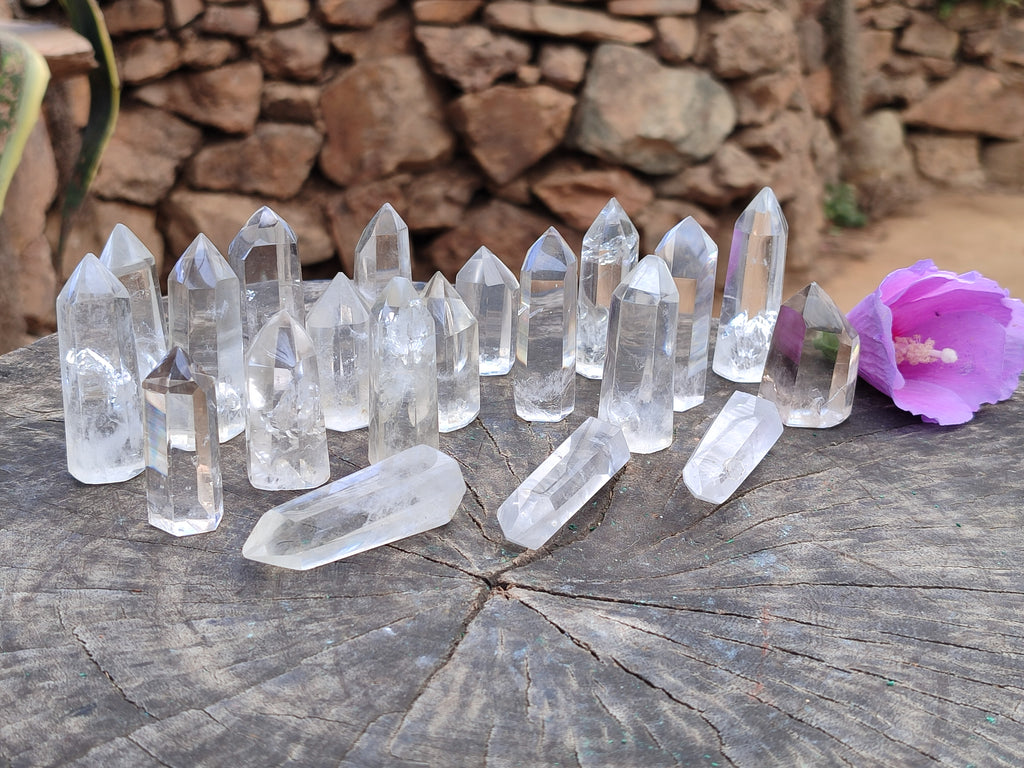 Polished Clear Quartz Crystals x 35 From Madagascar - Toprock Gemstones and Minerals 