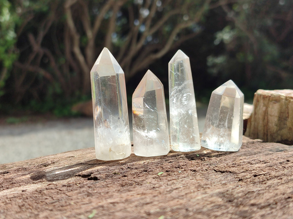 Polished Clear Quartz Crystals x 35 From Madagascar - Toprock Gemstones and Minerals 