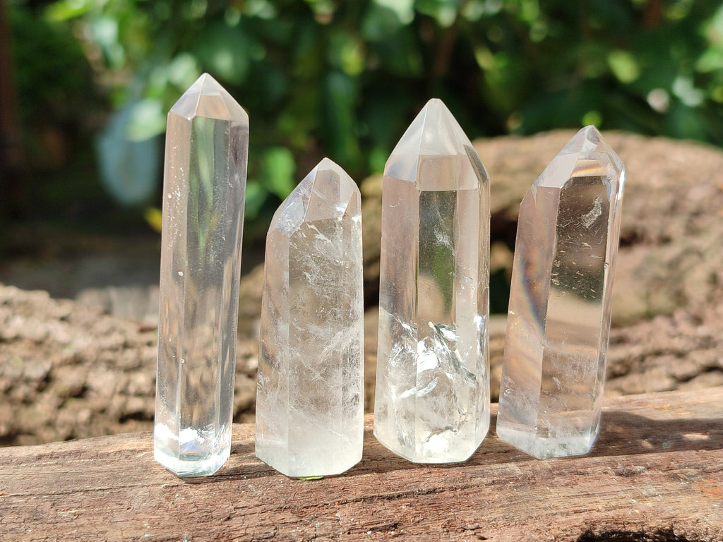 Polished Clear Quartz Crystals x 35 From Madagascar - Toprock Gemstones and Minerals 