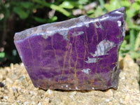 Polished On One Side Purpurite Specimens x 6 From Namibia - Toprock Gemstones and Minerals 