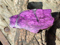 Polished On One Side Purpurite Specimens x 6 From Namibia - Toprock Gemstones and Minerals 