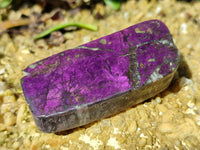 Polished On One Side Purpurite Specimens x 6 From Namibia - Toprock Gemstones and Minerals 