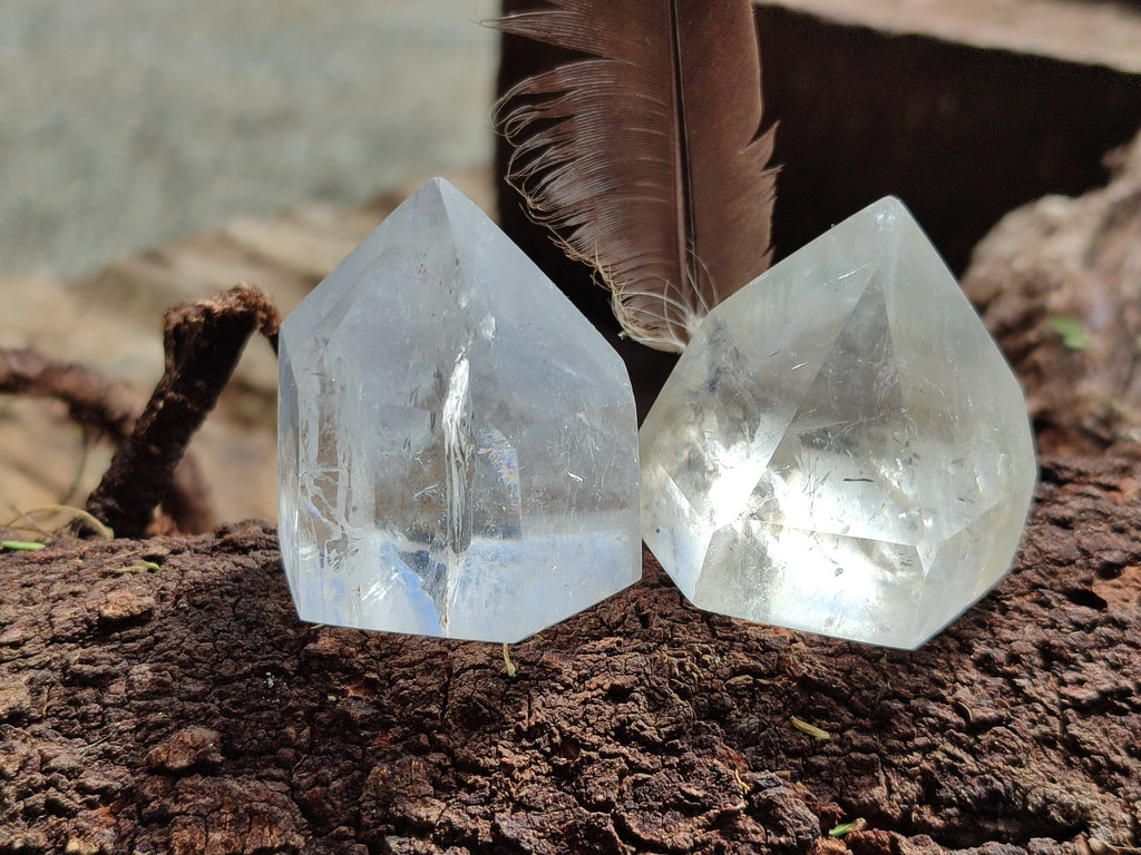 Polished Clear Quartz Crystals x 20 From Madagascar - Toprock Gemstones and Minerals 