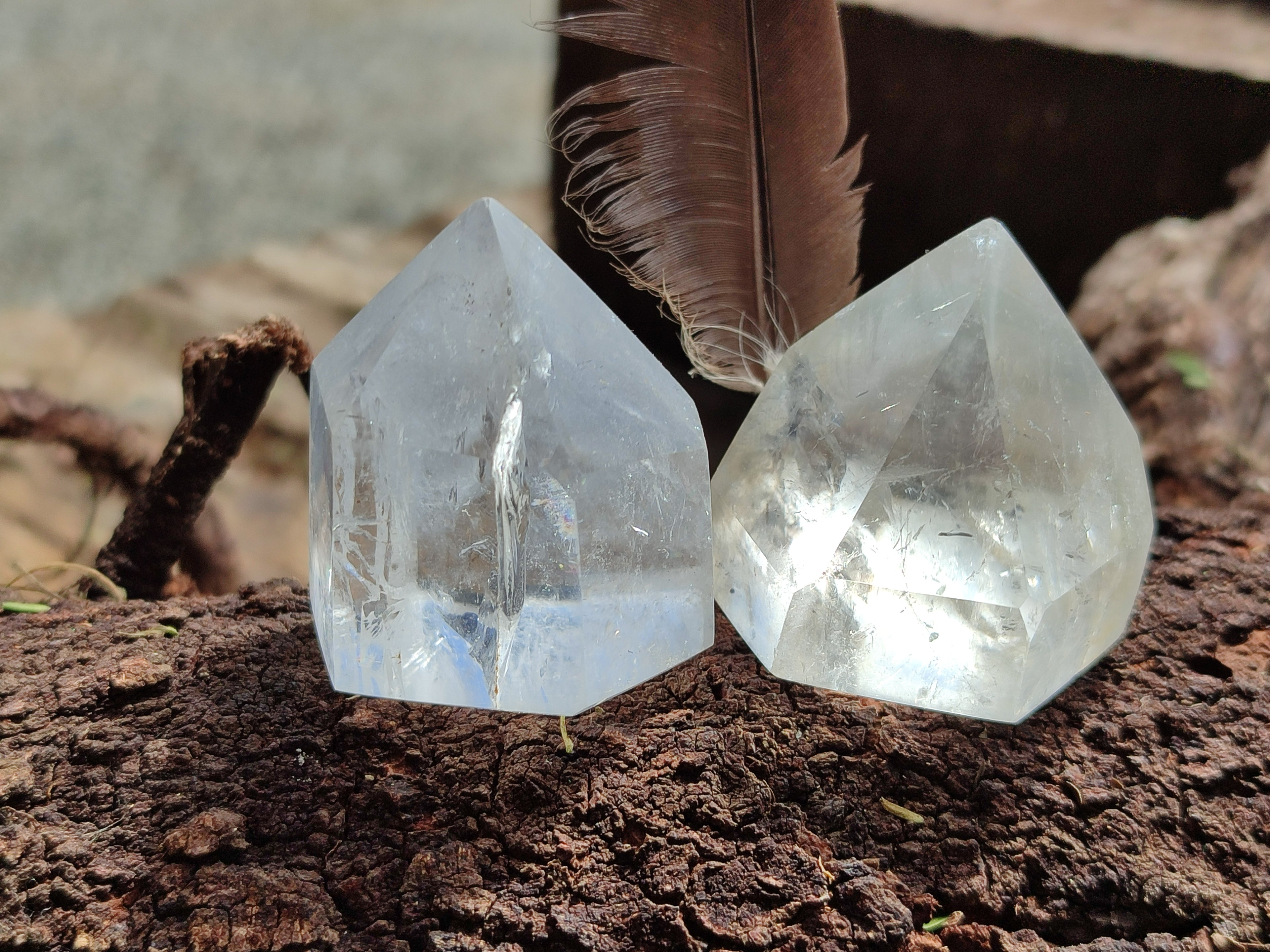 Polished Clear Quartz Crystals x 20 From Madagascar - Toprock Gemstones and Minerals 