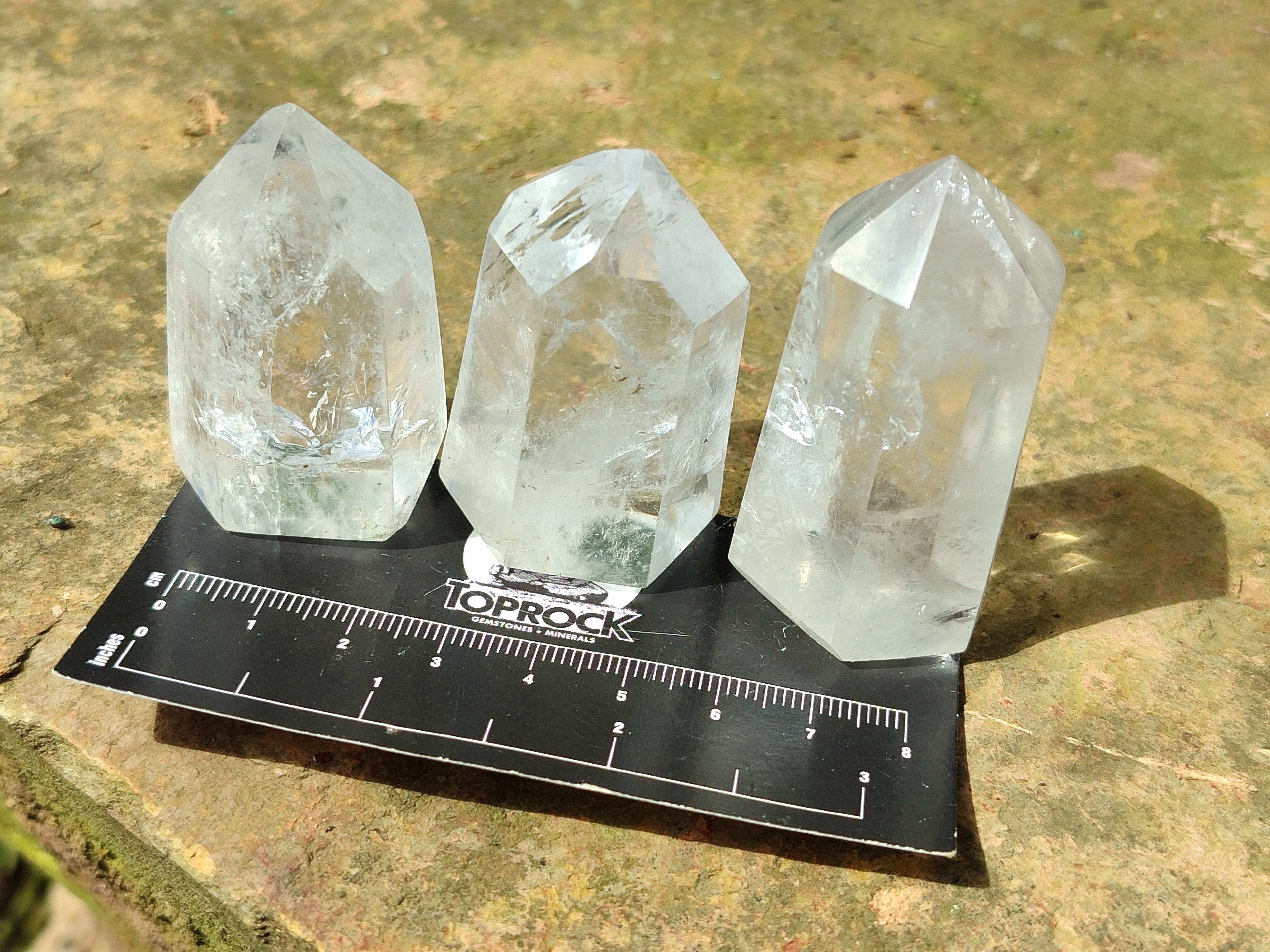 Polished Clear Quartz Crystals x 20 From Madagascar - Toprock Gemstones and Minerals 