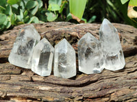 Polished Clear Quartz Crystals x 20 From Madagascar