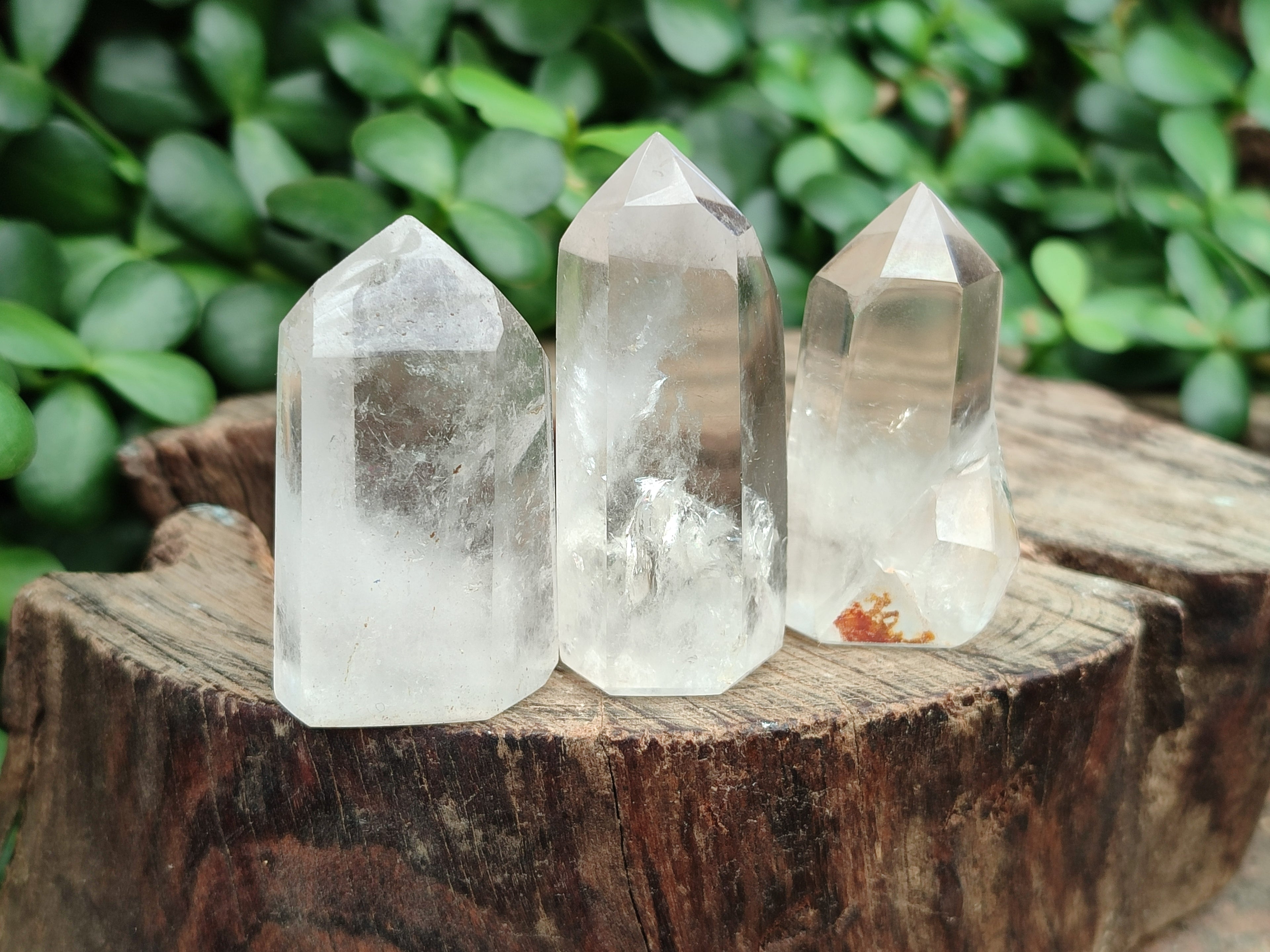 Polished Clear Quartz Crystals x 20 From Madagascar - Toprock Gemstones and Minerals 
