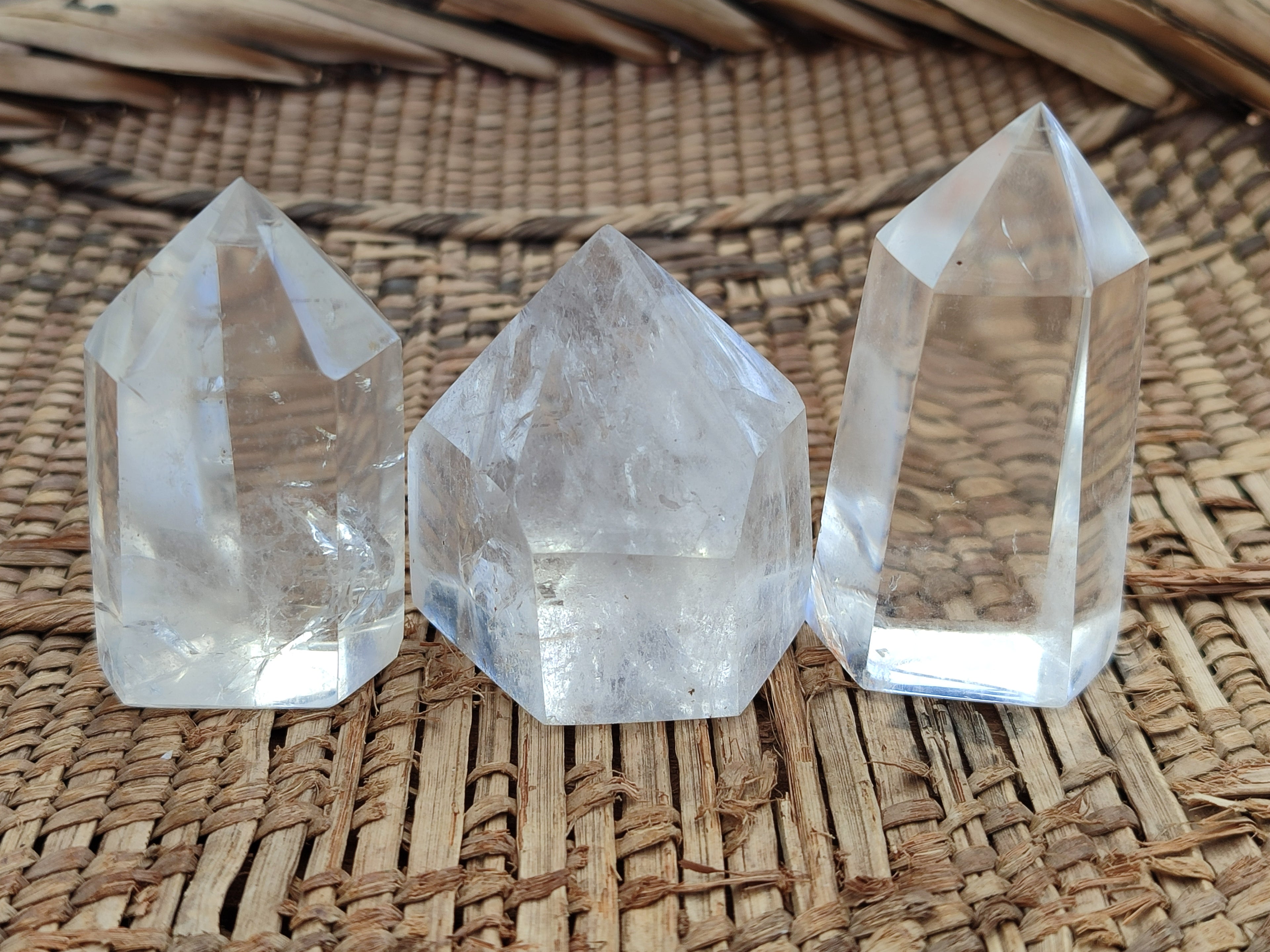 Polished Clear Quartz Crystals x 20 From Madagascar - Toprock Gemstones and Minerals 