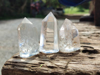 Polished Clear Quartz Crystals x 20 From Madagascar