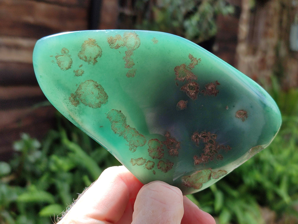 Polished Emerald Mtorolite Free Forms x 3 From Mutorashanga, Zimbabwe - Toprock Gemstones and Minerals 